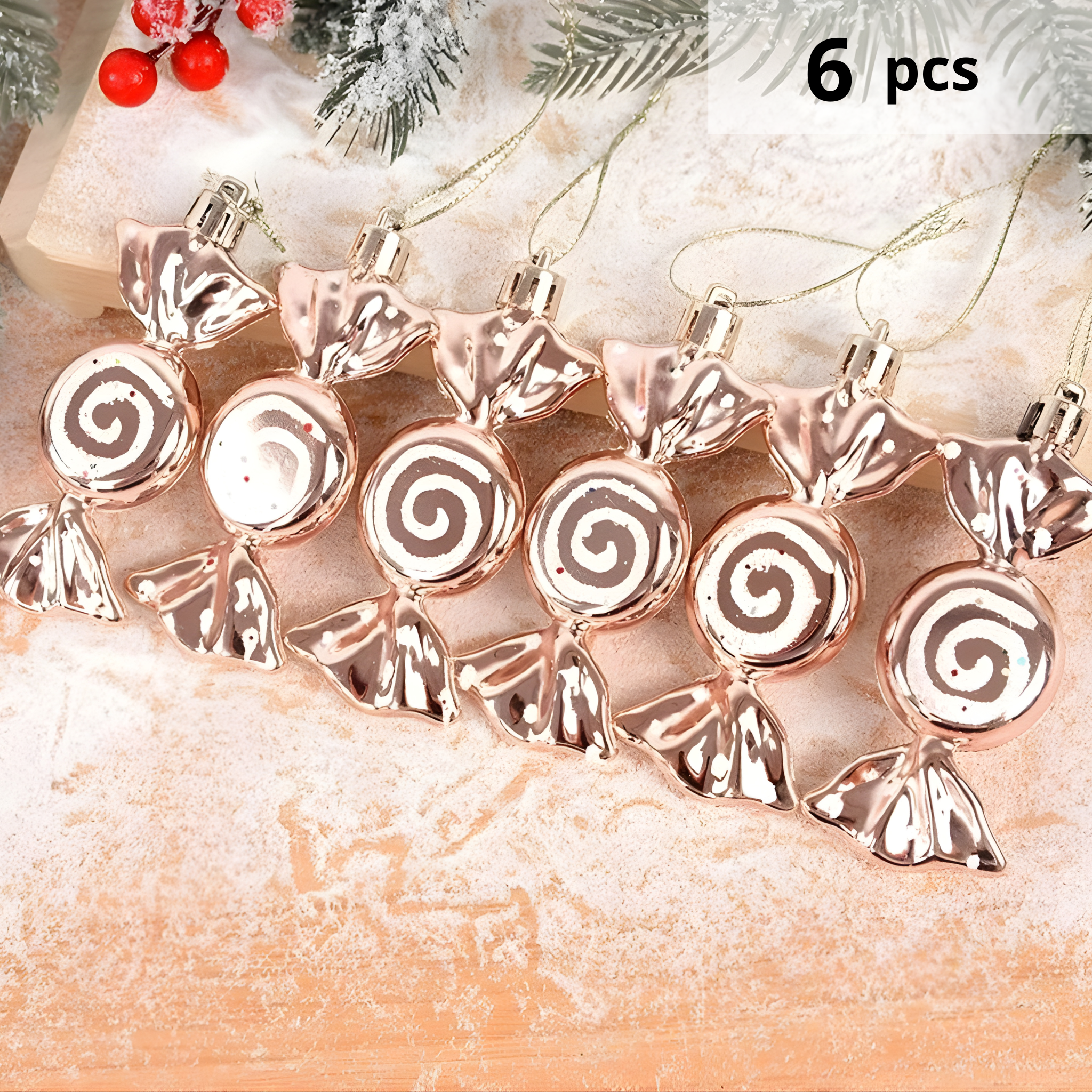 Silver/Light Pink candy