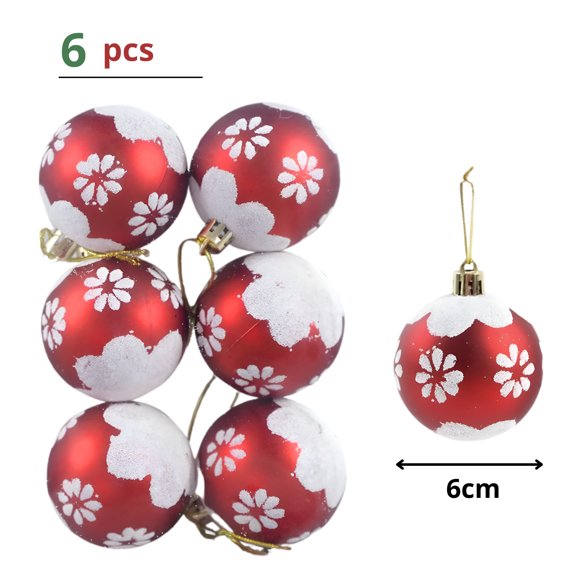 Red/White With Flower