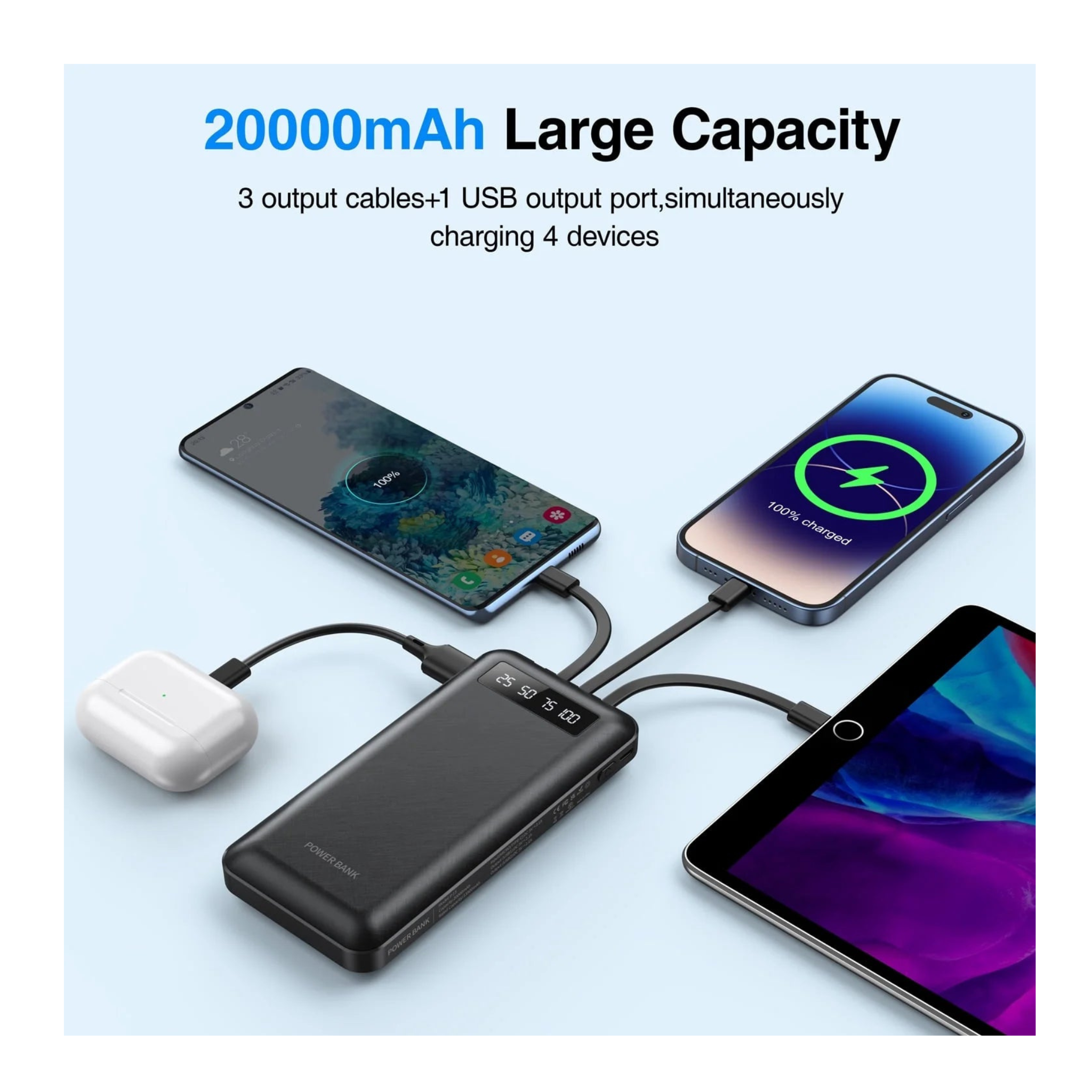 MultiCable Power Bank