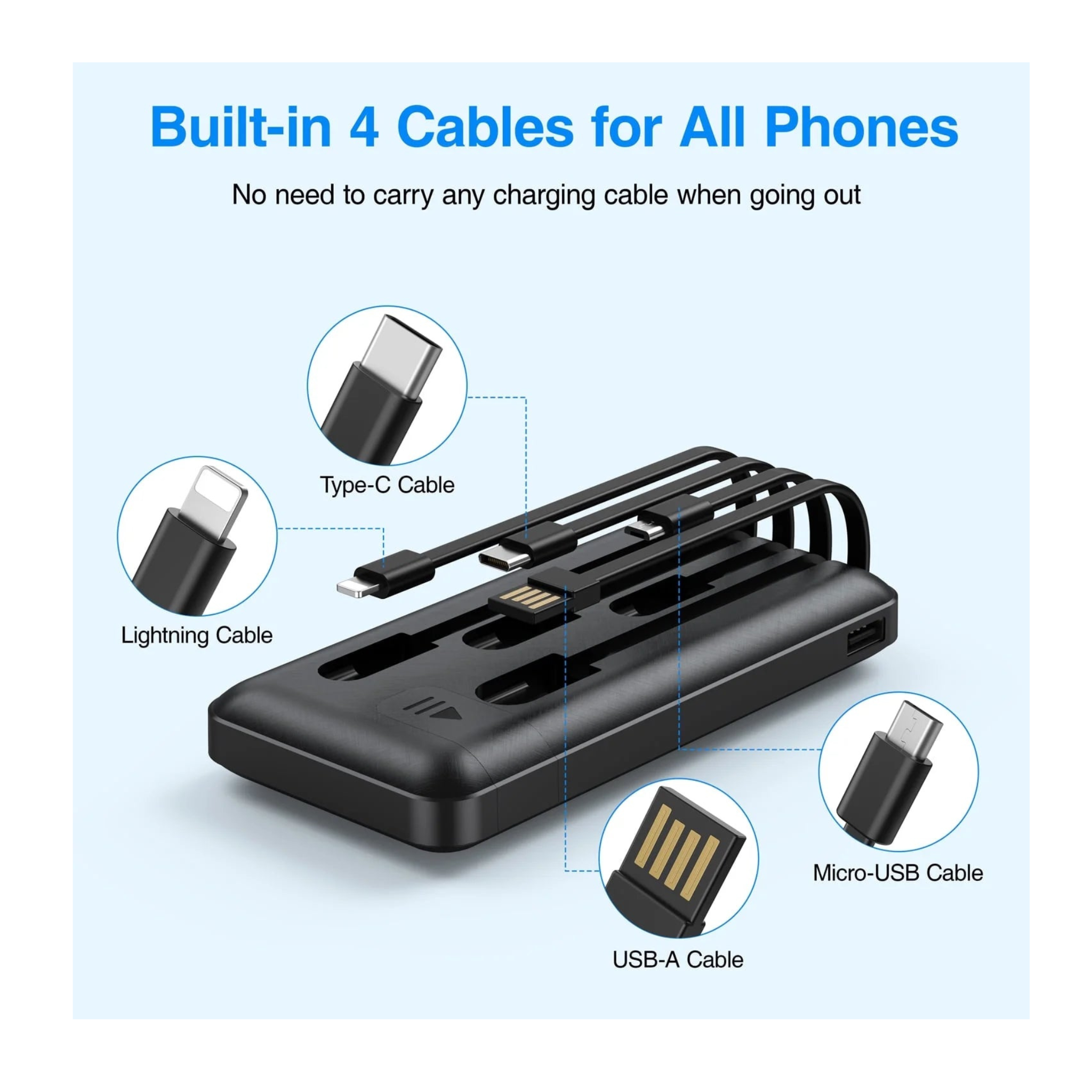 MultiCable Power Bank